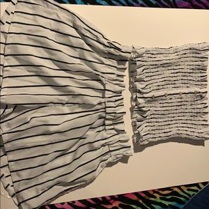 Crop top and shorts